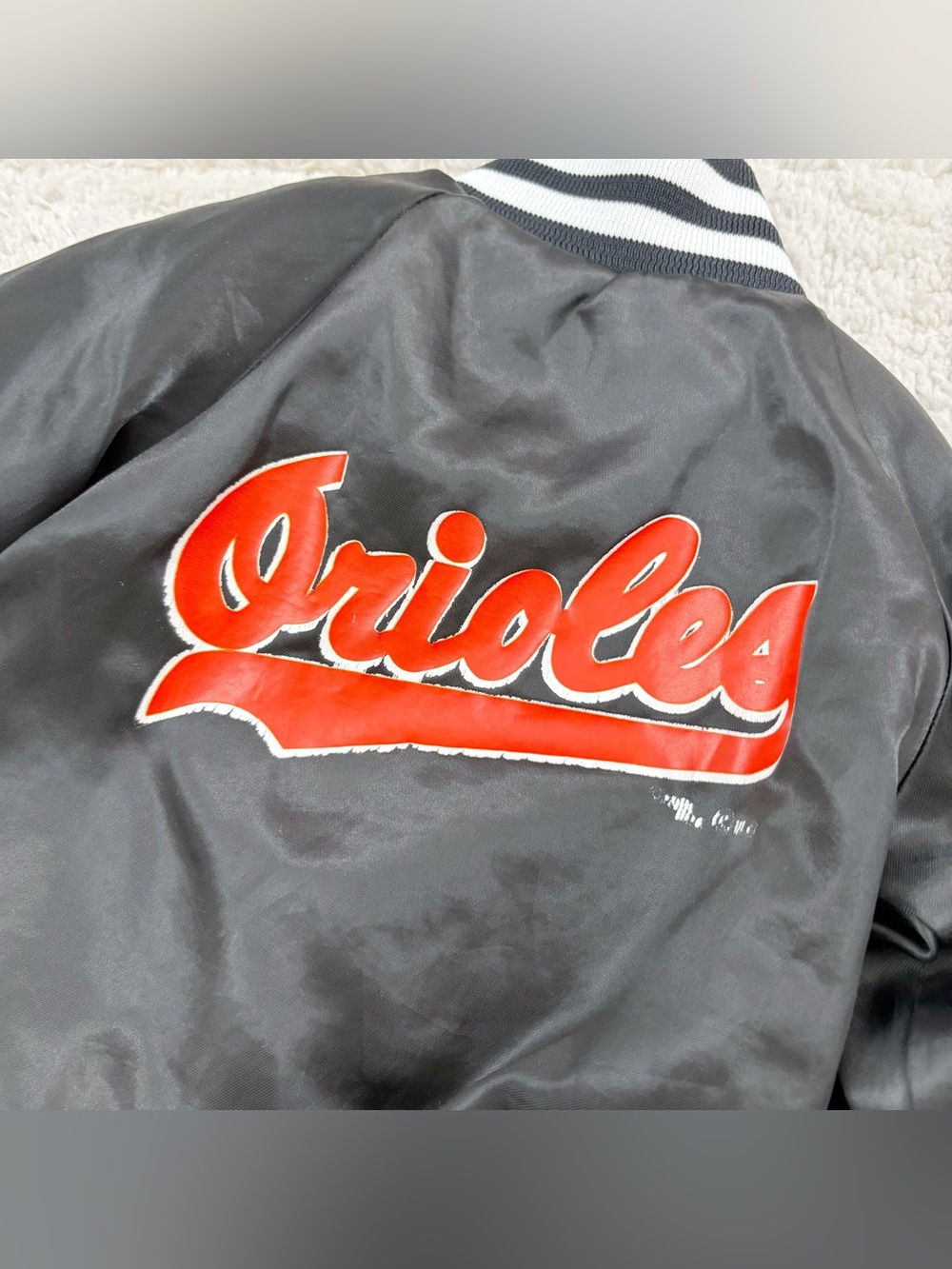 Vintage Locker Line Baltimore Orioles Baseball Jacket 12 Months - Picture 6 of 12
